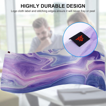 MP02-SP RGB Gaming Mouse Pad, Cloth Mouse Pad, Anti-Slip Base, Rollable & Portable, Stitched Edges Water-Resistant, Optimized for Gaming Sensors, XL